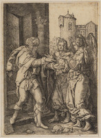 TvB G 3956
          <br/>
          Lot verwelkomt de engelen
          <br/>
          <em>Aldegrever, Heinrich (1502 - 1555/61)</em>